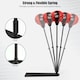 image 8 of COSTWAY Freestanding Height Adjustable Kids Punching Bag Red