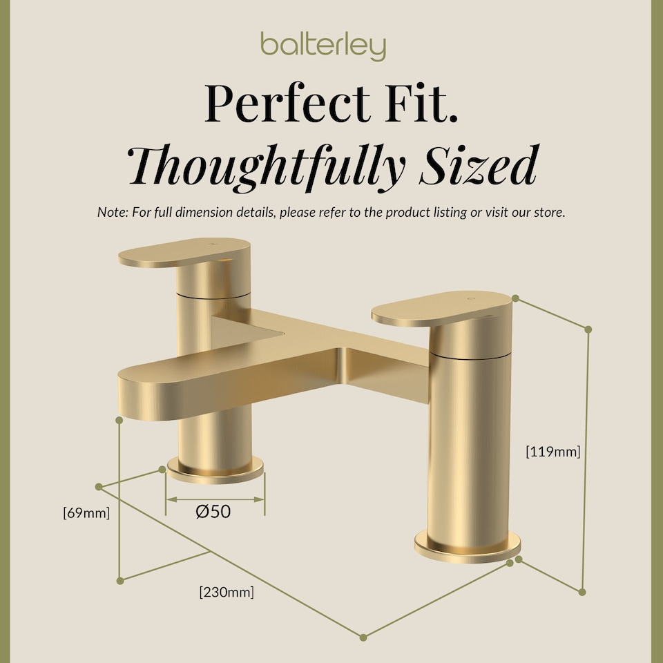 image 1 of Cascade Round Deck Mounted Bath Filler Tap - Brushed Brass | Copper | Brushed Brass | 1