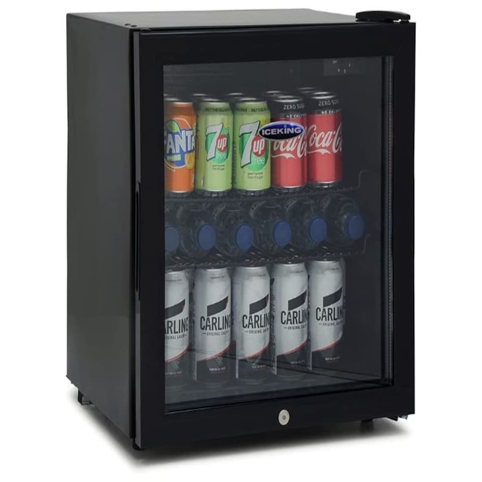 IceKing DF49K Tabletop Mini Drinks Fridge Black Black