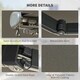 image 6 of Outsunny DIY Retractable Canopy with Remote Controller for Patio, Light Grey Grey