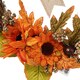 image 3 of Living and Home Halloween Decoration Sunflower Garland with Ribbon & Lights