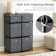 image 4 of COSTWAY Chest of Drawers Storage Organizer w/6 Drawers Grey