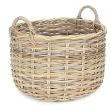 Small Curved Base Rattan Storage Basket