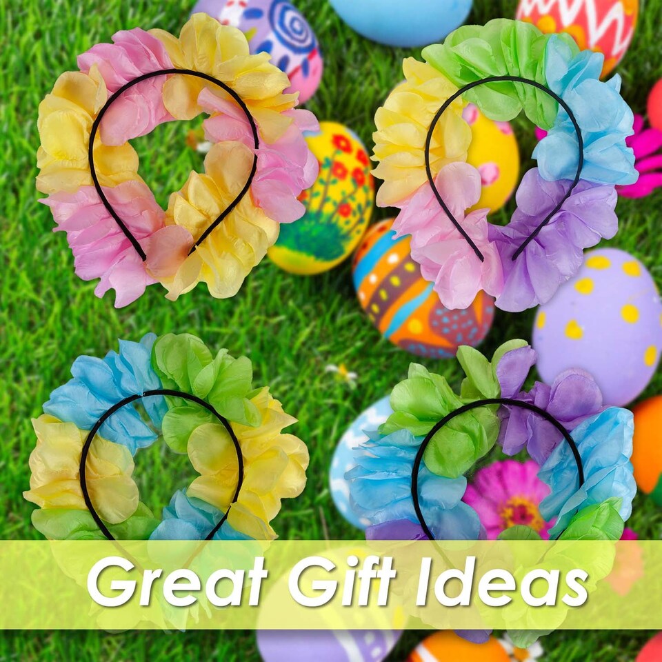 image 1 of vfm-estore Easter Headbands Fancy Dress Accessory 15cm x 13cm Multicolour - Pack of 4