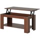 image 6 of HOMCOM 100cm Modern Lift Up Top Coffee Table Desk Hidden Storage Bottom Shelf Yellow