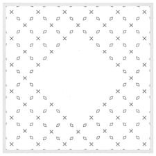 Crosses & diamonds (Picture Frame) White | XL