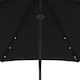 image 9 of Outsunny 3m Cantilever Parasol with Solar LED and Easy Lever, Garden Parasol Umbrella with Cross Base and Waterproof Cover, Outdoor Sun Shades, Black