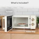 image 4 of VonShef Nordic Microwave 20L 700W Cream & Wood