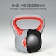image 6 of SPORTNOW 14kg Kettle Bell with Handle for Home Gym, Red and Grey | Red | Red