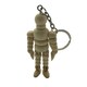 image 10 of 2.5" Wooden Manikin Keyring - Movable Wood Limbs