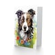 image 2 of Dog Lover Border Collie and Wildflowers Floral Greeting Card