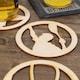 image 1 of Tennis Silhouette Wooden Coaster