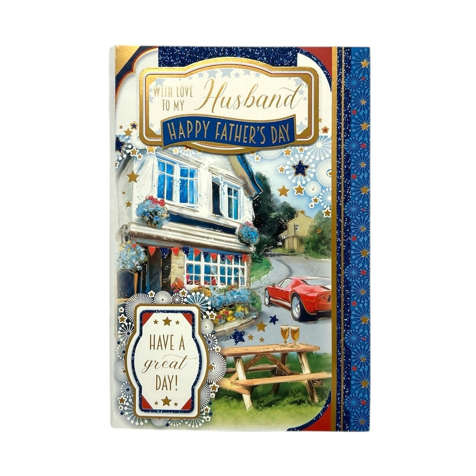 image 1 of To My Husband Beautiful House Design Father's Day Card