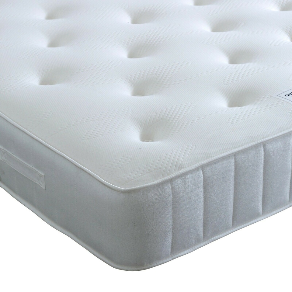 image 1 of Francis Grey Wooden Ottoman Bed And Quartz 1000 Pocket Sprung Mattress Single | Grey