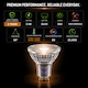 image 7 of BELL Lighting 5 Pack GU10 Premium Quality Glass LED Spotlight Bulbs 3.1W 350lm 38 Deg Beam