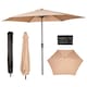 image 8 of Samuel Alexander 2.7m Havana Garden Patio Parasol with Crank Handle in Beige | Cream | Beige