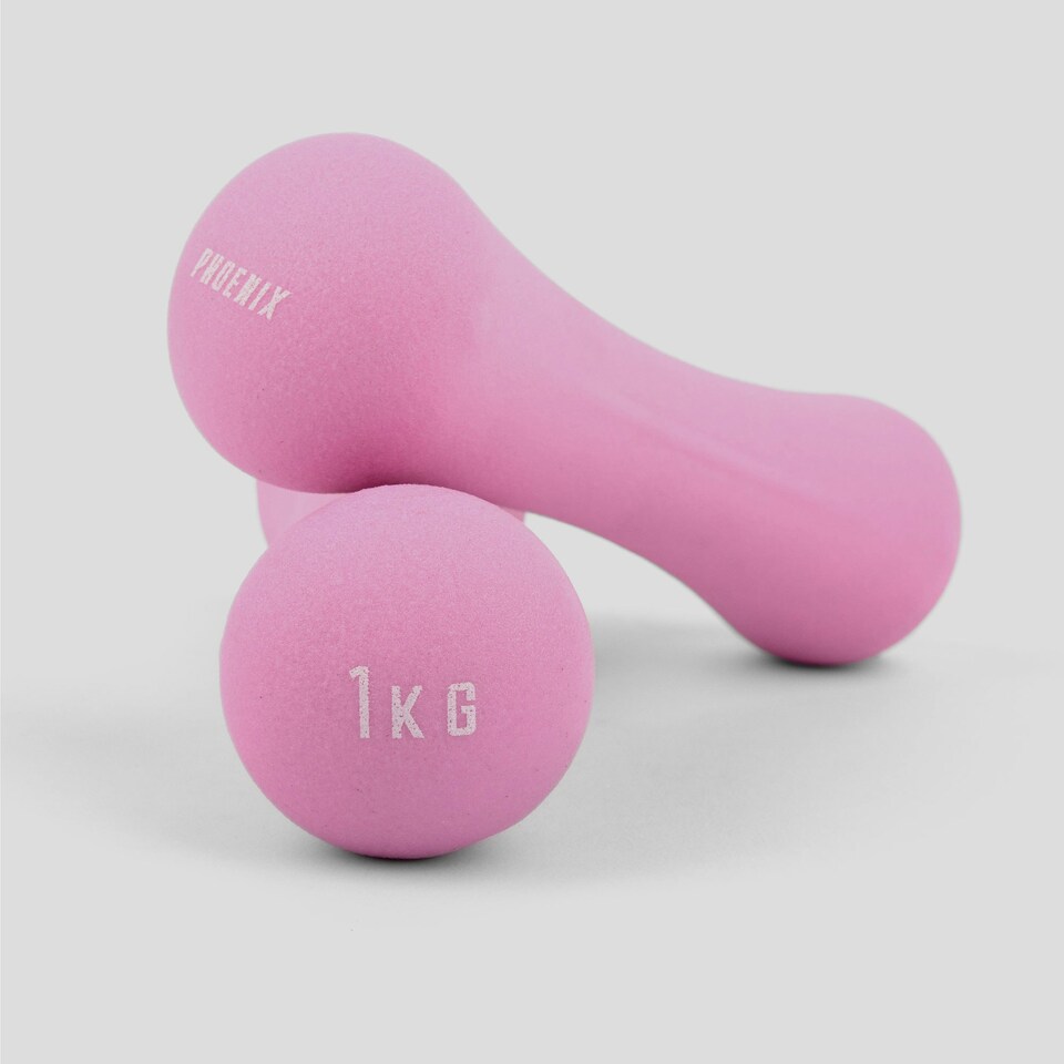 image 1 of Phoenix Fitness Dumbbell Pair - 1kg - Pink