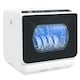 image 1 of HOMCOM Worktop Dishwasher w/ 4 Place Settings 6 Programs, Silver Tone