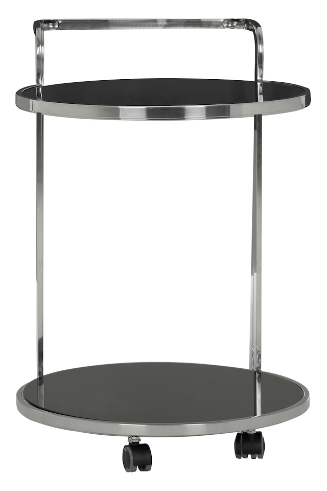 image 1 of Orsina Stylish 2 Tier Drinks Trolley, Durable Garden Drinks Trolley, Ample Storge Kitchen Storage Trolley On Wheels