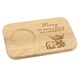 image 1 of Personalised Highland Cow Wooden Coaster Tray