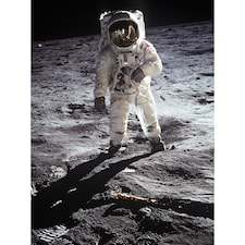 Apollo 11 Astronaut Aldrin Armstrong Space Moon Landing Large Wall Art Print 18x24 Inch