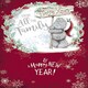 image 4 of From All The Family Tatty Teddy With Wish Sign Board Design Christmas Card