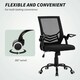 image 8 of Vinsetto Mesh Swivel Office Chair Task Computer Chair w/ Lumbar Support, Black Black