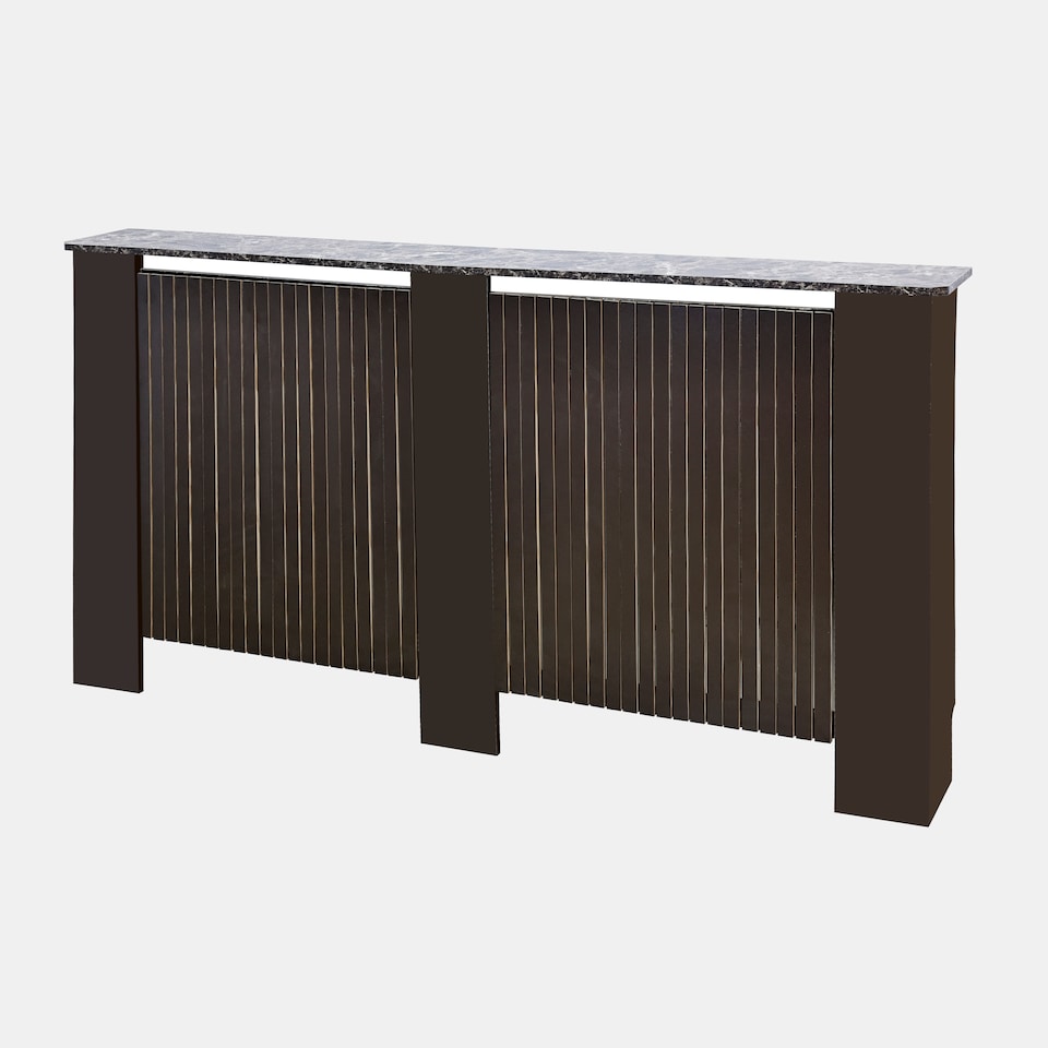 image 1 of OHS Ribbed Radiator Cover Slatted Engineered Wood - Large