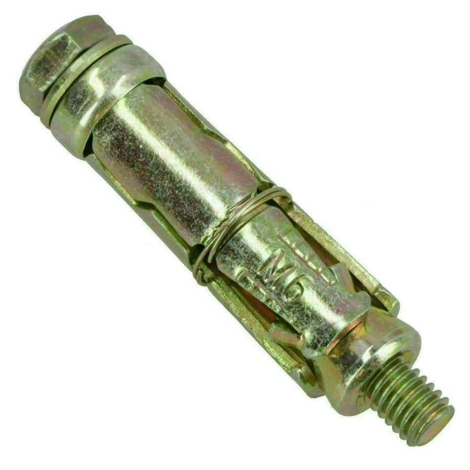 image 1 of M6 6mm x 50mm Expansion Rawl Bolt for Masonry Sleeve Anchors Fastener 20pk