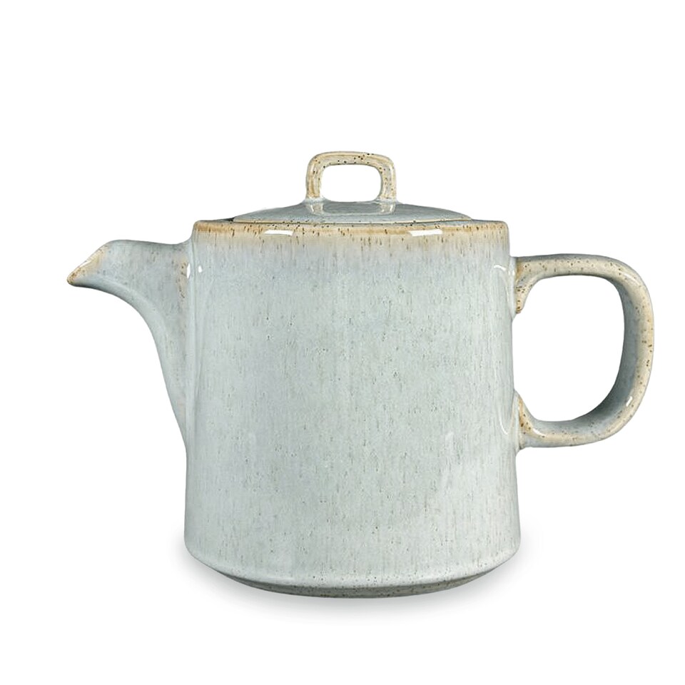 image 1 of Scandi Home Oslo Duck Egg Blue Artisan Glaze Ceramic 1L Infuser Teapot