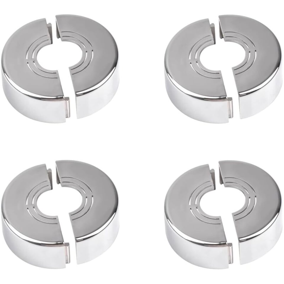 Standard Radiator Covers Pieces radiator pipe cover, silver abs material faucet rosette ...