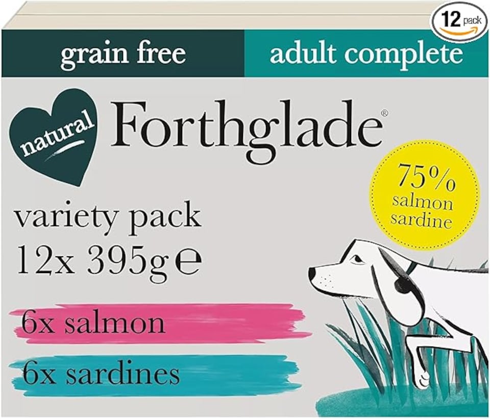 image 1 of Forthglade Grain Free Fish Multipack Adult Wet Dog Food - 12 x 395g