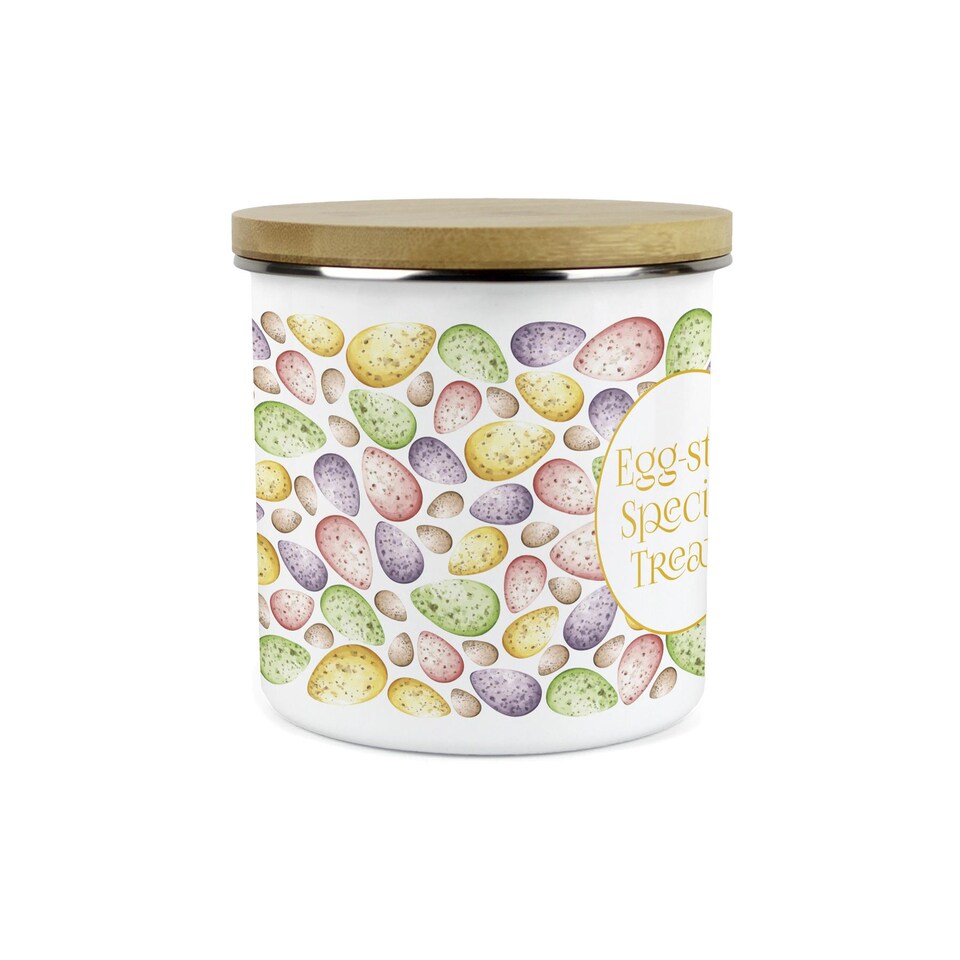 image 1 of Mini Speckled Eggs Large Treats Canister