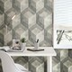 image 4 of NuWallpaper NU2085 Bauhaus Weathered Wood Peel & Stick Wallpaper, Grey Multi