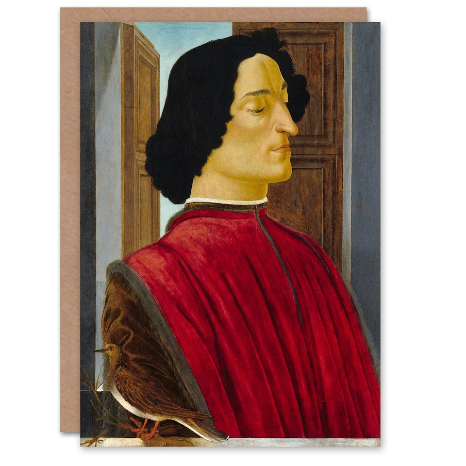 image 1 of Sandro Botticelli Art Card Giuliano de Medici Portrait
