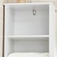 image 10 of SoBuy BZR17-W,Tall Narrow Cupboard Freestanding Storage Cabinet with 1 Drawer | White | White | 1