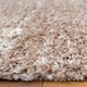 image 5 of KUKOON Beige Striped Mottled Shaggy Living Room Area Rug 160cm x 230cm
