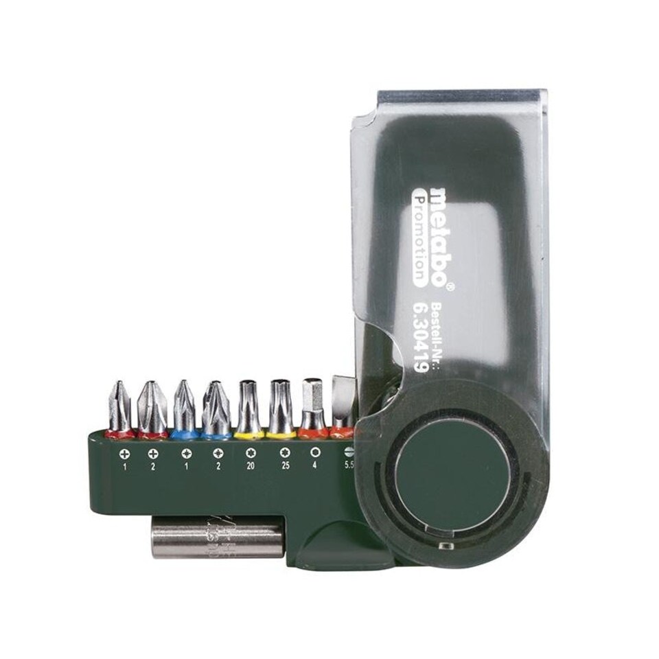 Metabo Bit Set, 9 Piece - Multi Colour - One Size