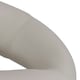 image 5 of Plump Light Grey Swivel Bar Stool with Open Back