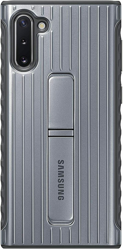 image 1 of Samsung Standing Silver Cover Case for Galaxy Note 10 EF-RN970CSEG
