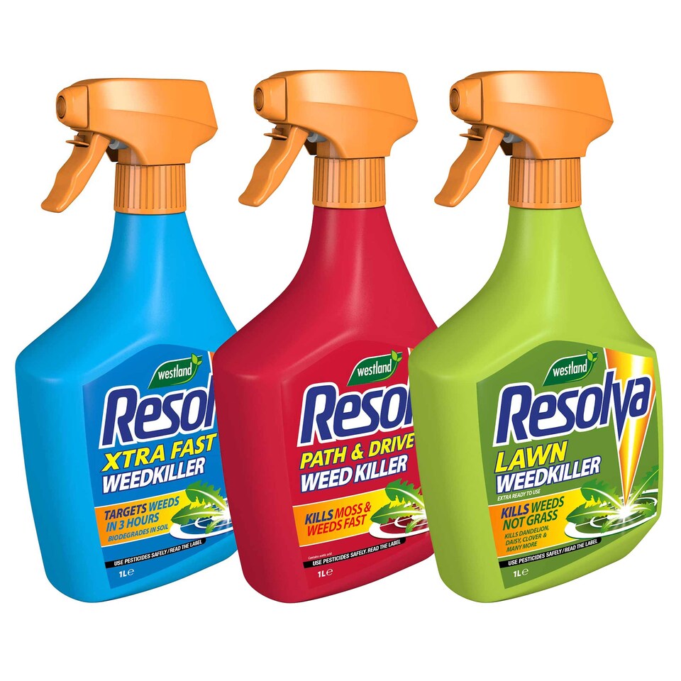 image 1 of Marshalls Garden Resolva Xtra Fast, Lawn Weedkiller, Path & Drive 1L bundle