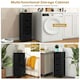 image 7 of COSTWAY Bathroom Storage Cabinet Storage Organizer Black Grey