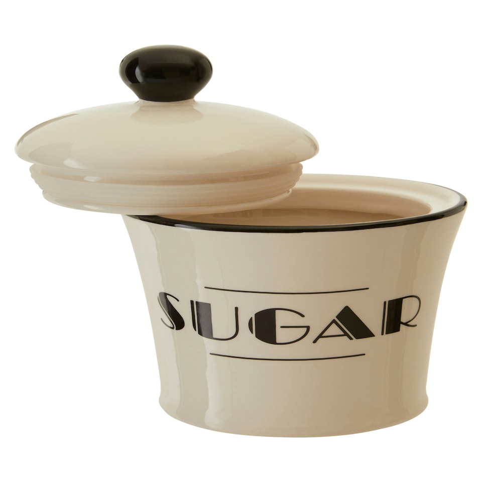 image 1 of Interiors By Premier Decorative Sugar Canister,Dolomite Kitchen Container With Domed Lid,Stylish Sugar Canister For Daily Use