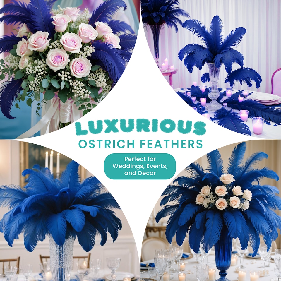 image 1 of Trimming shop 35-40cm Ostrich Feathers Plume - 5pcs