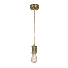Douille 1 Light Ceiling Pendant Antique Brass, E27