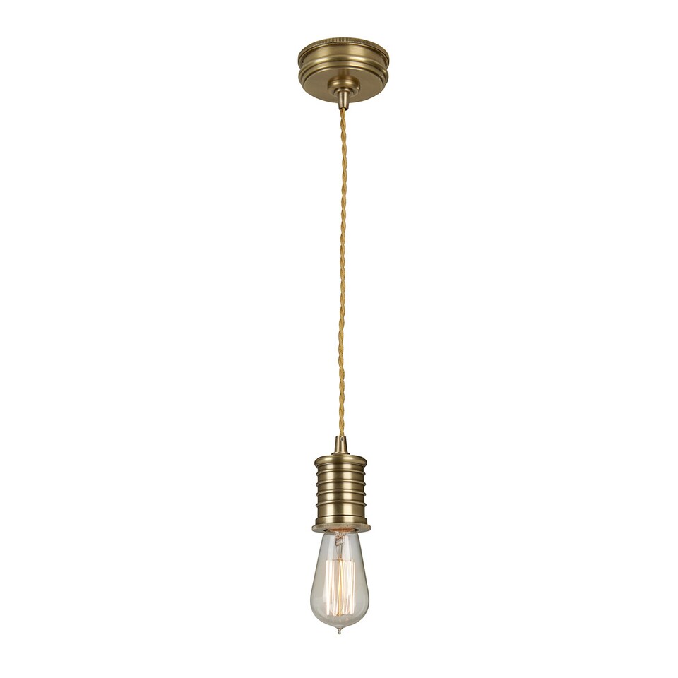 image 1 of Douille 1 Light Ceiling Pendant Antique Brass, E27