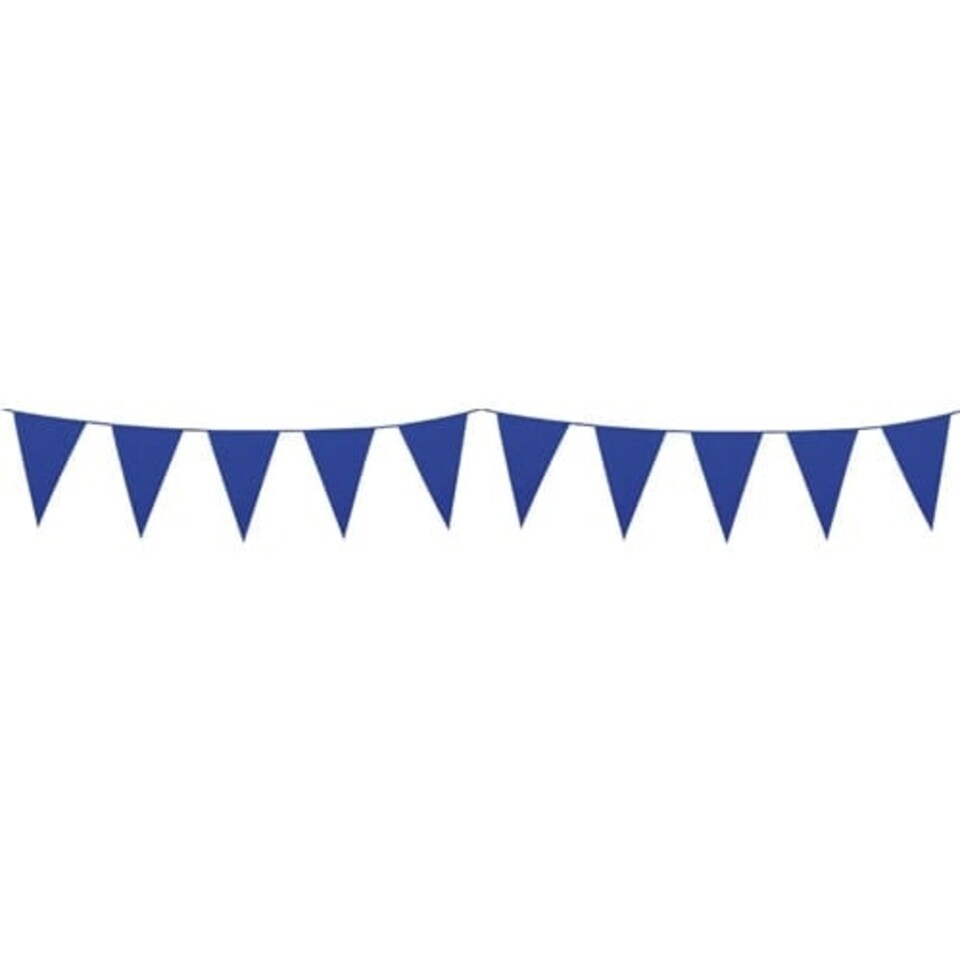 Blue Plastic Pennant Bunting 10m