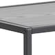 image 4 of Seaford Console Table with 2 Shelves in Black and Oak