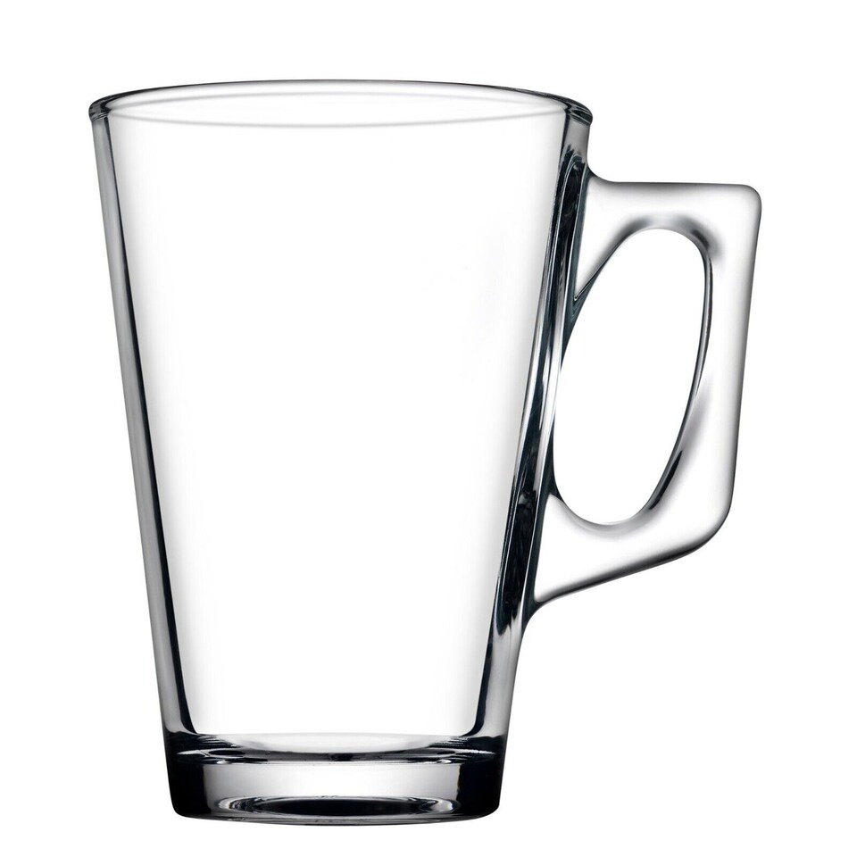 image 1 of Pasabahce Glass Coffee Mugs | Clear | 2