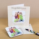 image 3 of Personalised Hugs and Kisses Photo Upload Coaster Card for Grandma